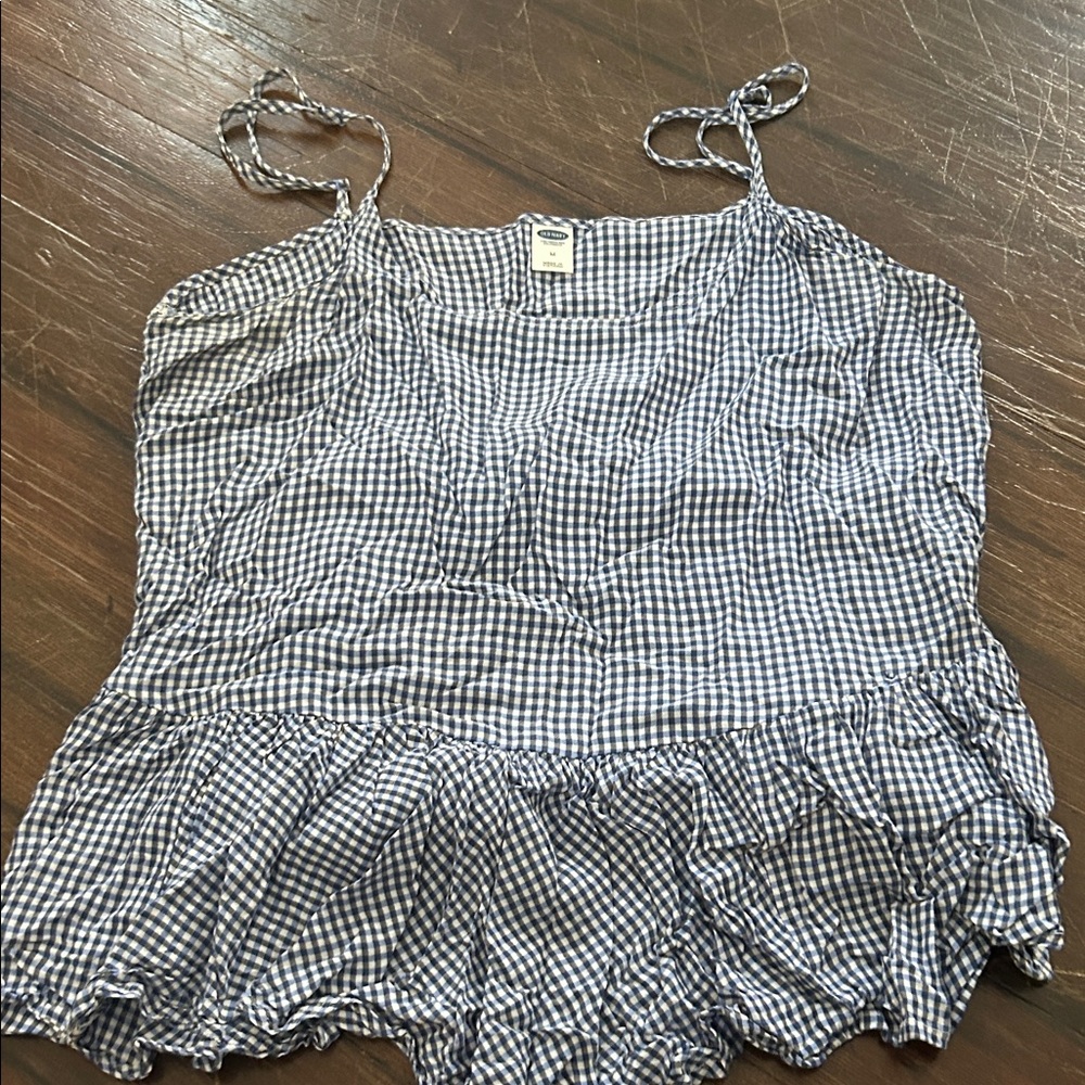 Gingham Checkered Women's Top